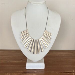 Elegant Silver and Gold Necklace